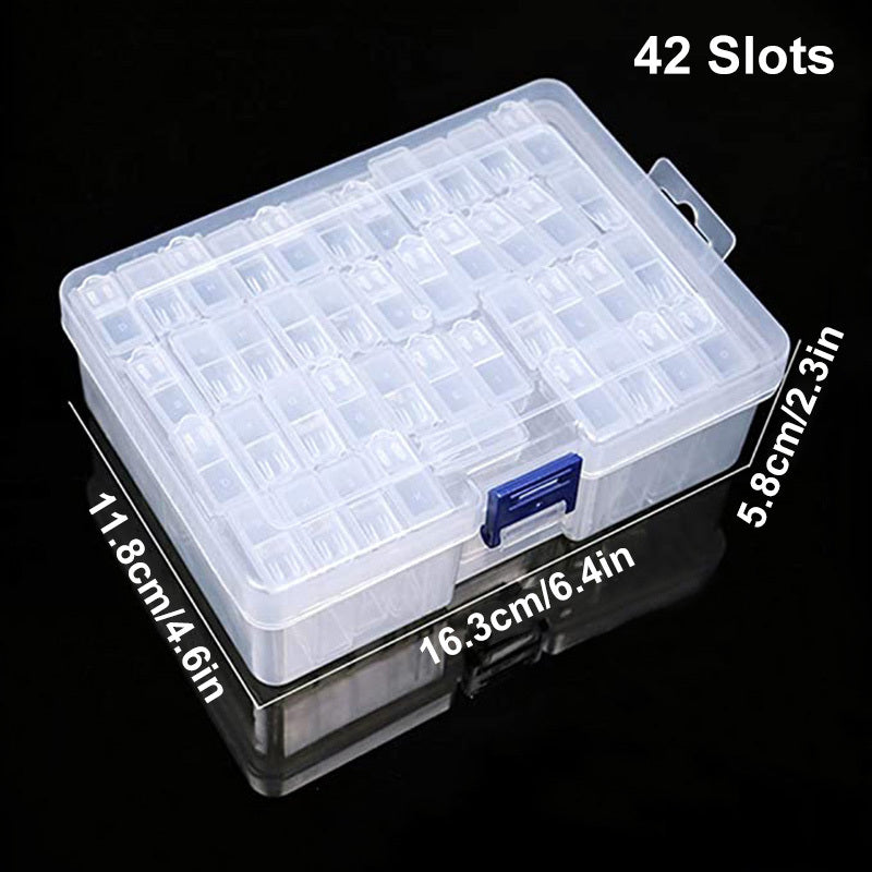 32-64 Slots Clear Storage Box Jewelry Beads Charms Organizer DIY Craft Small Ite