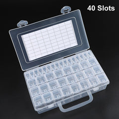 32-64 Slots Clear Storage Box Jewelry Beads Charms Organizer DIY Craft Small Ite