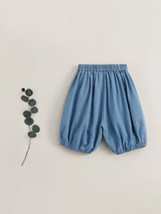 MARC&JANIE Girls' Denim Bow Front Baggy Cropped Trousers for Summer