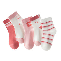 5 Pairs Cartoon Bunny Baby Socks for Girls