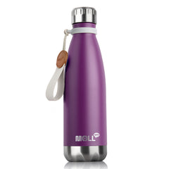 17Oz Stainless Steel Double Walled Water Bottle Insulated Cup Solid Leakproof