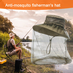 Outdoor Sun Hat with Face Protector for Mosquito Protection