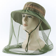 Outdoor Sun Hat with Face Protector for Mosquito Protection