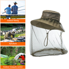Outdoor Sun Hat with Face Protector for Mosquito Protection