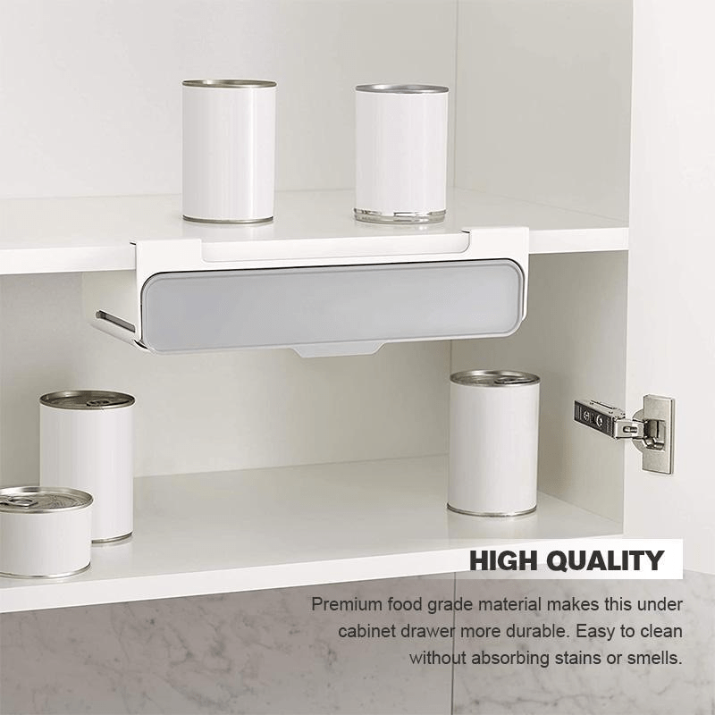 Wall Mount Pull Out Spice Rack Organizer With 6 Seasoning Bottles