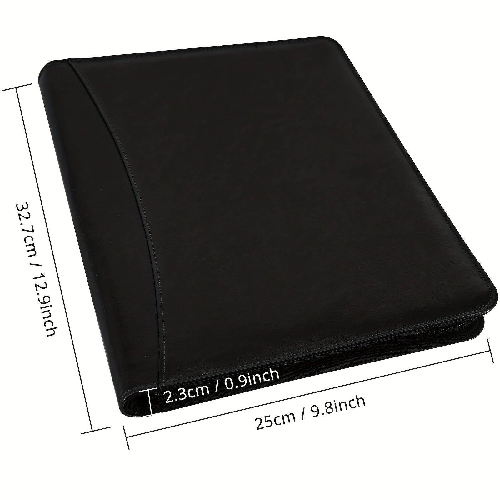 Professional Business Padfolio with Zipper Closure A4 Portfolio Binder