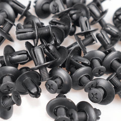 50pcs Car 8mm Hole Plastic Rivets Fastener Push Clip Vehicle Door Trim Retainer