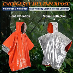Reflective First Aid Raincoat for Hiking