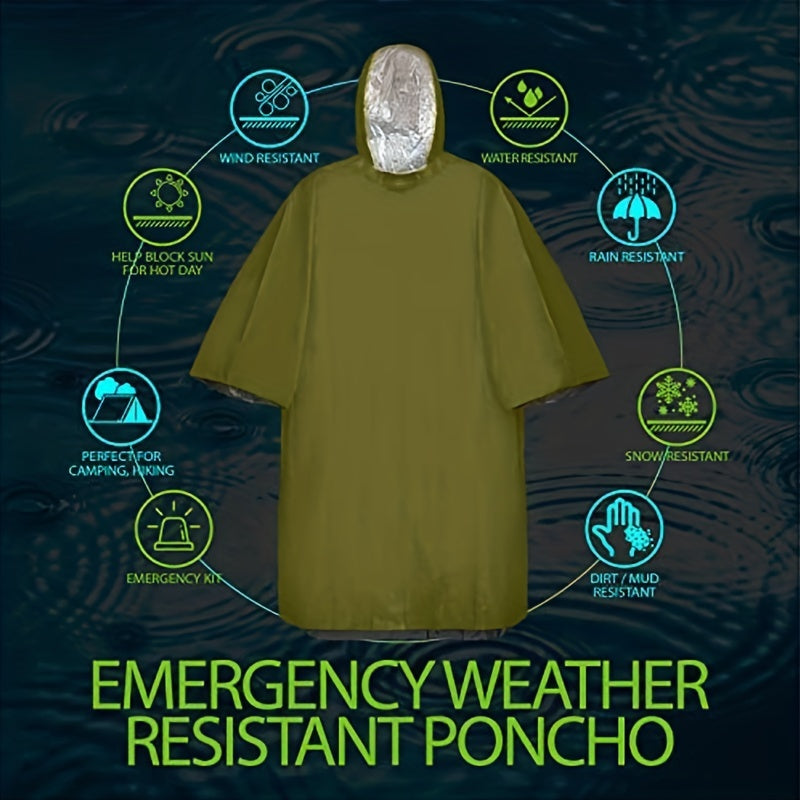 Reflective First Aid Raincoat for Hiking