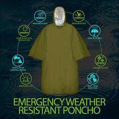 Reflective First Aid Raincoat for Hiking