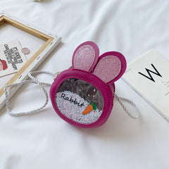 Sequin Rabbit Ears Shoulder Bag for Teen Girls