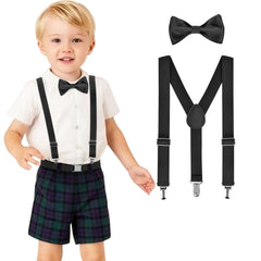 Adjustable Suspender & Bow Tie Set for Boys and Girls