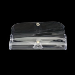 Transparent PVC Snap-On Sunglasses Box, Travel Glasses Storage