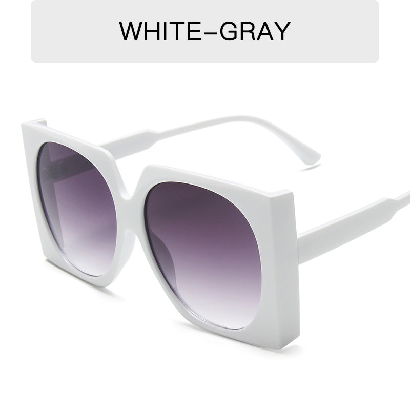Oversized Square Sunglasses Gradient UV400 Sun Shades