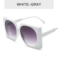 Oversized Square Sunglasses Gradient UV400 Sun Shades