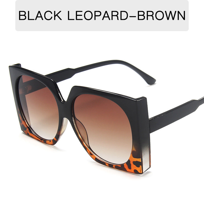 Oversized Square Sunglasses Gradient UV400 Sun Shades