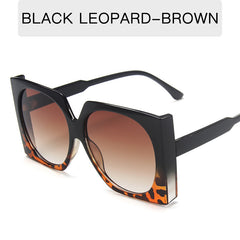 Oversized Square Sunglasses Gradient UV400 Sun Shades