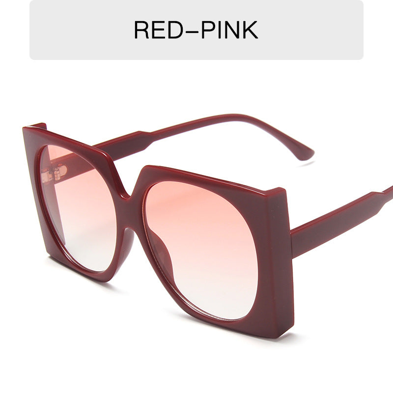 Oversized Square Sunglasses Gradient UV400 Sun Shades