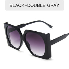 Oversized Square Sunglasses Gradient UV400 Sun Shades