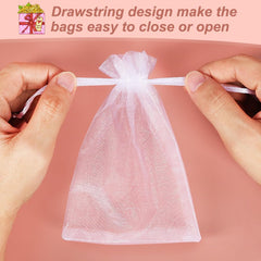 100pcs Organza Bags 10x16x24cm Gift Jewelry Pouches