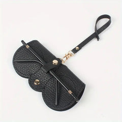 Litchi Embossed Glasses Cover Hanging Sunglasses Storage Bag