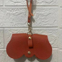 Litchi Embossed Glasses Cover Hanging Sunglasses Storage Bag