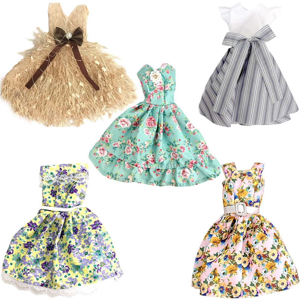 Doll Dress Lace Mini Party Gown Casual Wear Skirt Clothes For 11" Doll