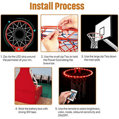 Basketball Hoop Light Glowing Frame Sporting Goods Bright Accessories