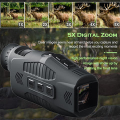 1080P Night Vision Monocular 5X Zoom