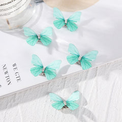 5pcs Butterfly Rhinestone Girls Hair Clip Set