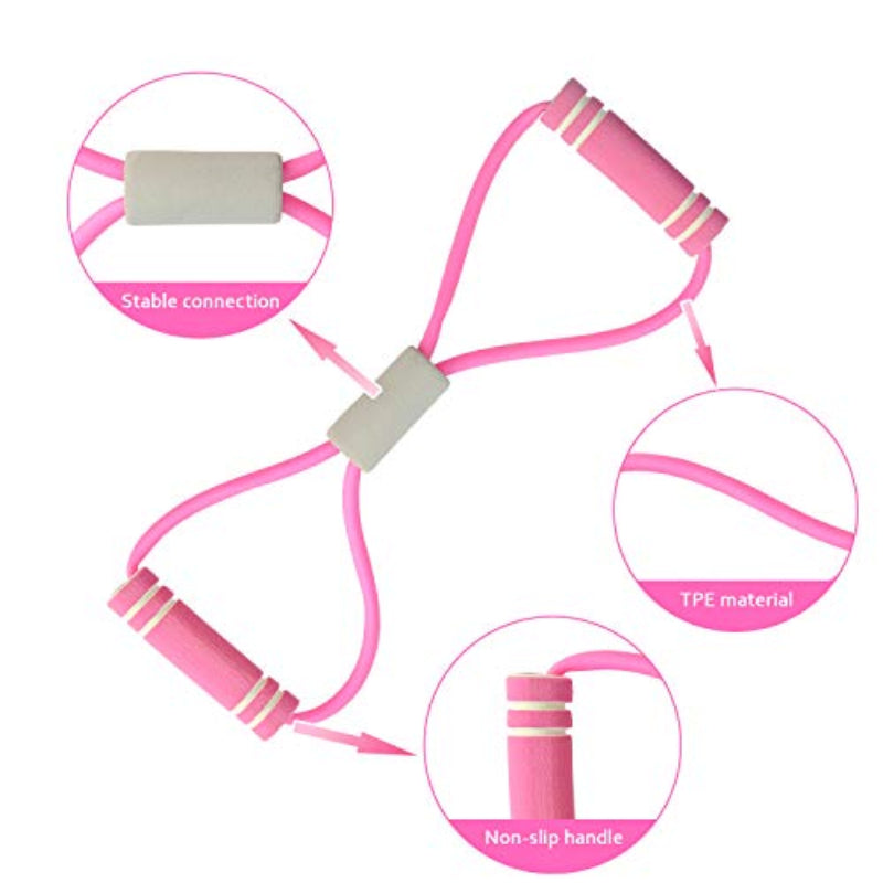 Tube Pedal Puller and Tension Rope Set for Full Body Workout