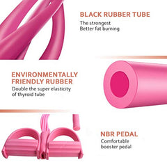 Tube Pedal Puller and Tension Rope Set for Full Body Workout