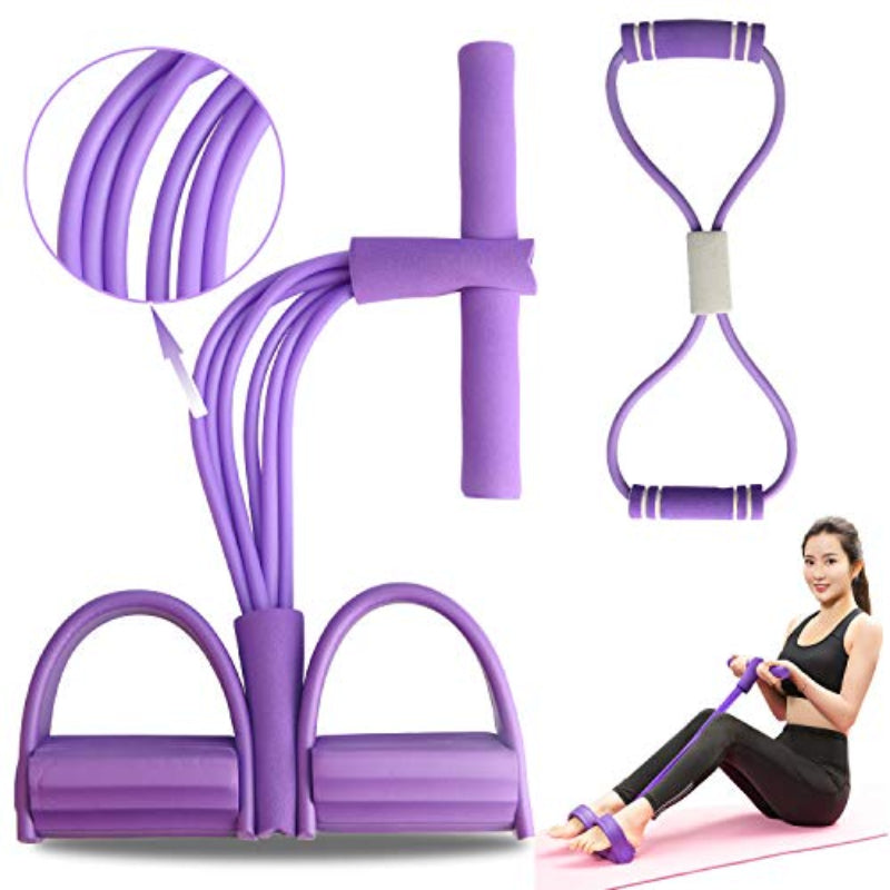 Tube Pedal Puller and Tension Rope Set for Full Body Workout