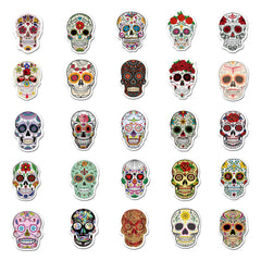 50pcs Art Skull Stickers Waterproof DIY Room Decoration Teens