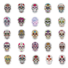 50pcs Art Skull Stickers Waterproof DIY Room Decoration Teens