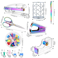 Acrylic Stapler & Tape Dispenser Set