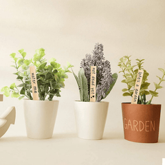 10pcs Wooden Plant Labels Insert Flower Blank Tags