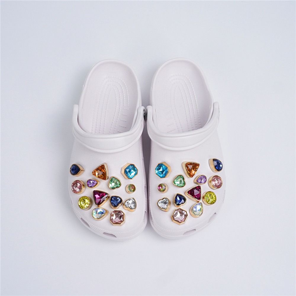 26pcs Rhinestones Shoe Charms For Clogs Garden Shoes DIY Decoration