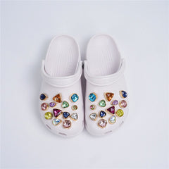 26pcs Rhinestones Shoe Charms For Clogs Garden Shoes DIY Decoration