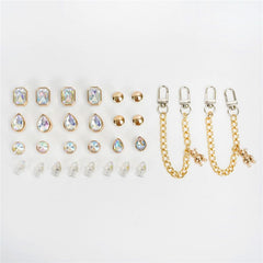 26pcs Rhinestones Shoe Charms For Clogs Garden Shoes DIY Decoration