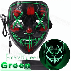 Boy's Halloween LED Luminous Mask Hip Hop Masquerade Party Prop