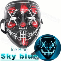 Boy's Halloween LED Luminous Mask Hip Hop Masquerade Party Prop