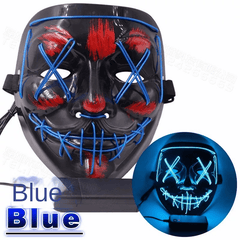 Boy's Halloween LED Luminous Mask Hip Hop Masquerade Party Prop