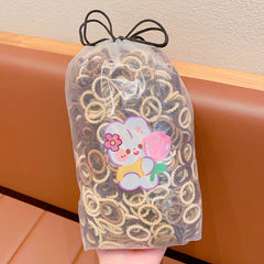 300 Colorful Elastic Hair Ties Hair Bands Set Gift For Girls