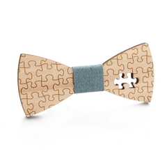 Wooden Bow Tie Puzzle Music Note Bow Tie