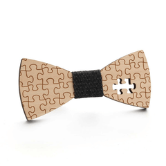 Wooden Bow Tie Puzzle Music Note Bow Tie