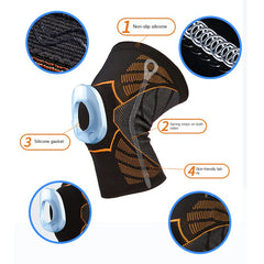 2pcs Knee Pads Warmth Knee Protection Running Football Fitness Support