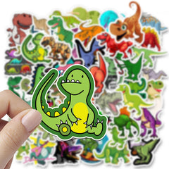 50pcs Dinosaur Stickers Fun Waterproof Reusable DIY Room Decoration