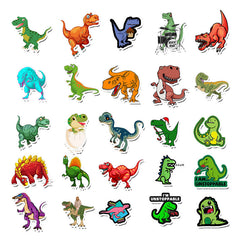 50pcs Dinosaur Stickers Fun Waterproof Reusable DIY Room Decoration