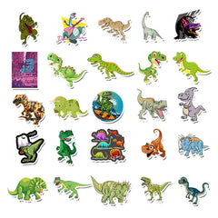 50pcs Dinosaur Stickers Fun Waterproof Reusable DIY Room Decoration
